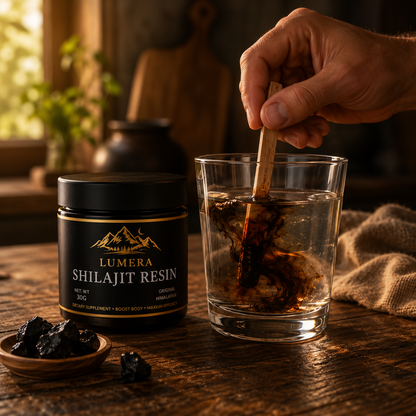 LUMERA Shilajit — Pure Himalayan Resin for Daily Performance