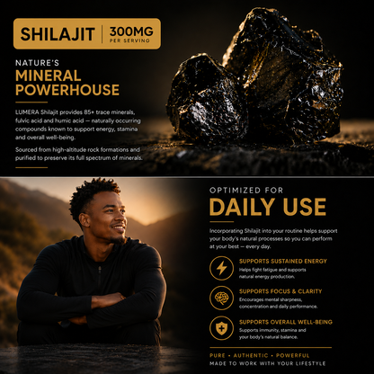 LUMERA Shilajit — Pure Himalayan Resin for Daily Performance